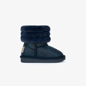 OSITO Shoes Baby's Navy Fur Australian Boots