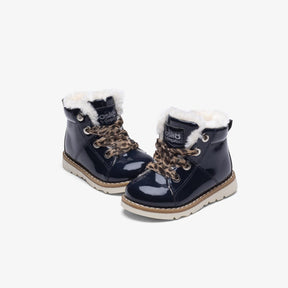 OSITO Shoes Baby's Navy Patent Leather Boots