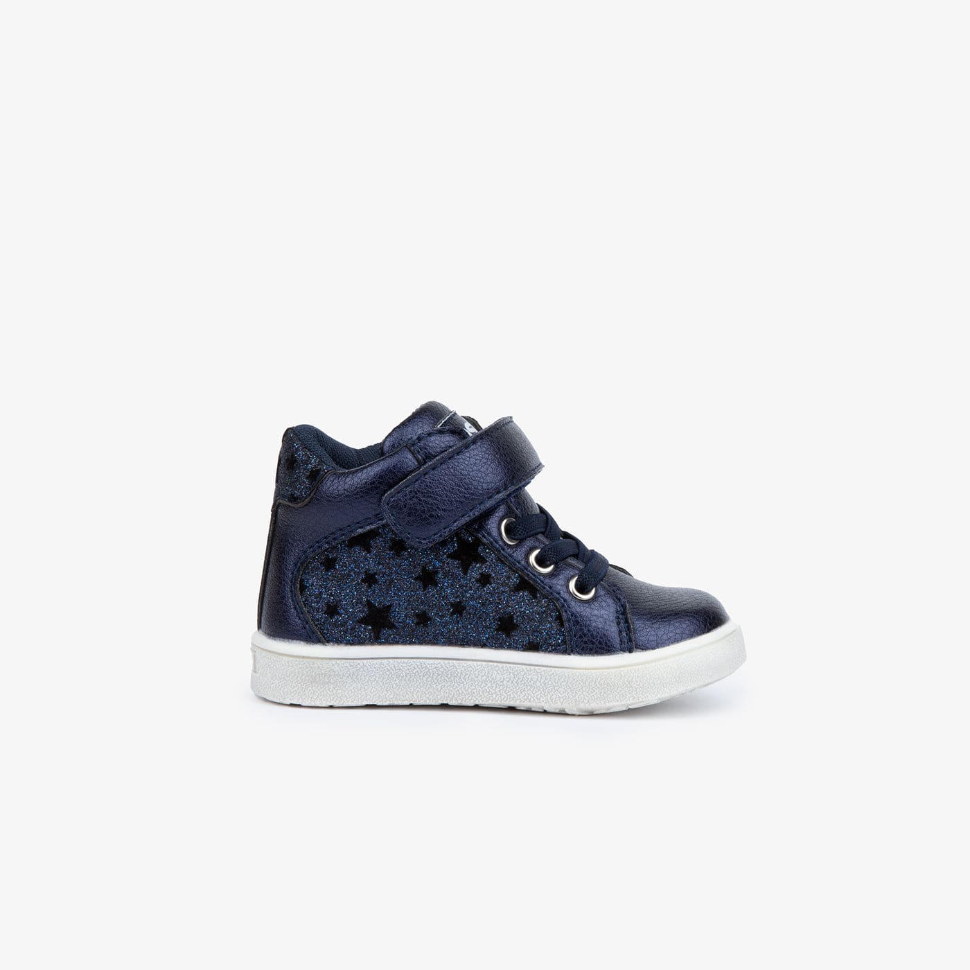 OSITO Shoes Baby's Navy Star Ankle Boots Glitter