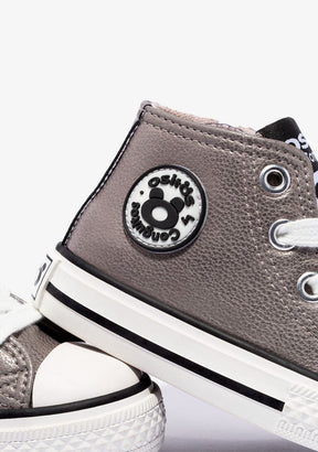 OSITO Shoes Baby's Pewter Hi-Top Sneakers