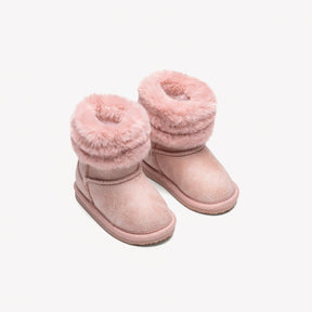 OSITO Shoes Baby's Pink Fur Australian Boots