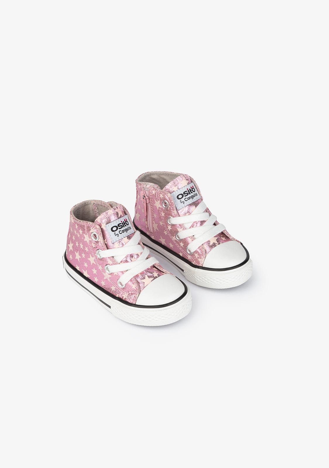 OSITO Shoes Baby's Pink Glows in the Dark Hi-Top Sneakers