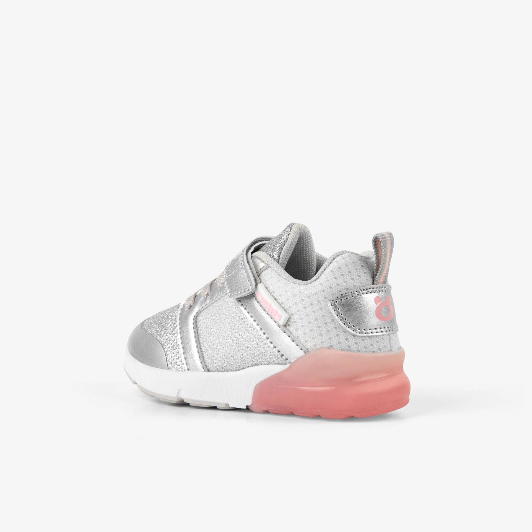 OSITO Shoes Baby's Pink Grid Sneakers with Lights