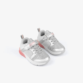 OSITO Shoes Baby's Pink Grid Sneakers with Lights