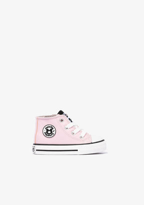 OSITO Shoes Baby's Pink Napa Hi-Top Sneakers