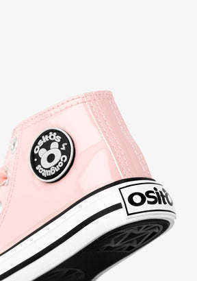 OSITO Shoes Baby's Pink Patent High-Top Sneakers