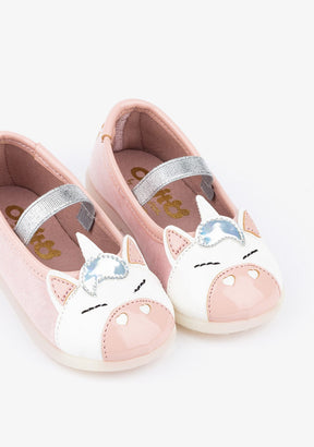 OSITO Shoes Baby's Pink Unicorn Ballerinas