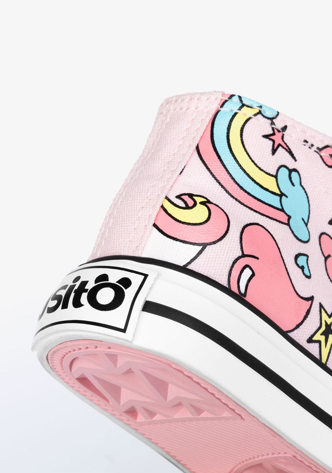 OSITO Shoes Baby's Pink Unicorn Hi-Top Sneakers