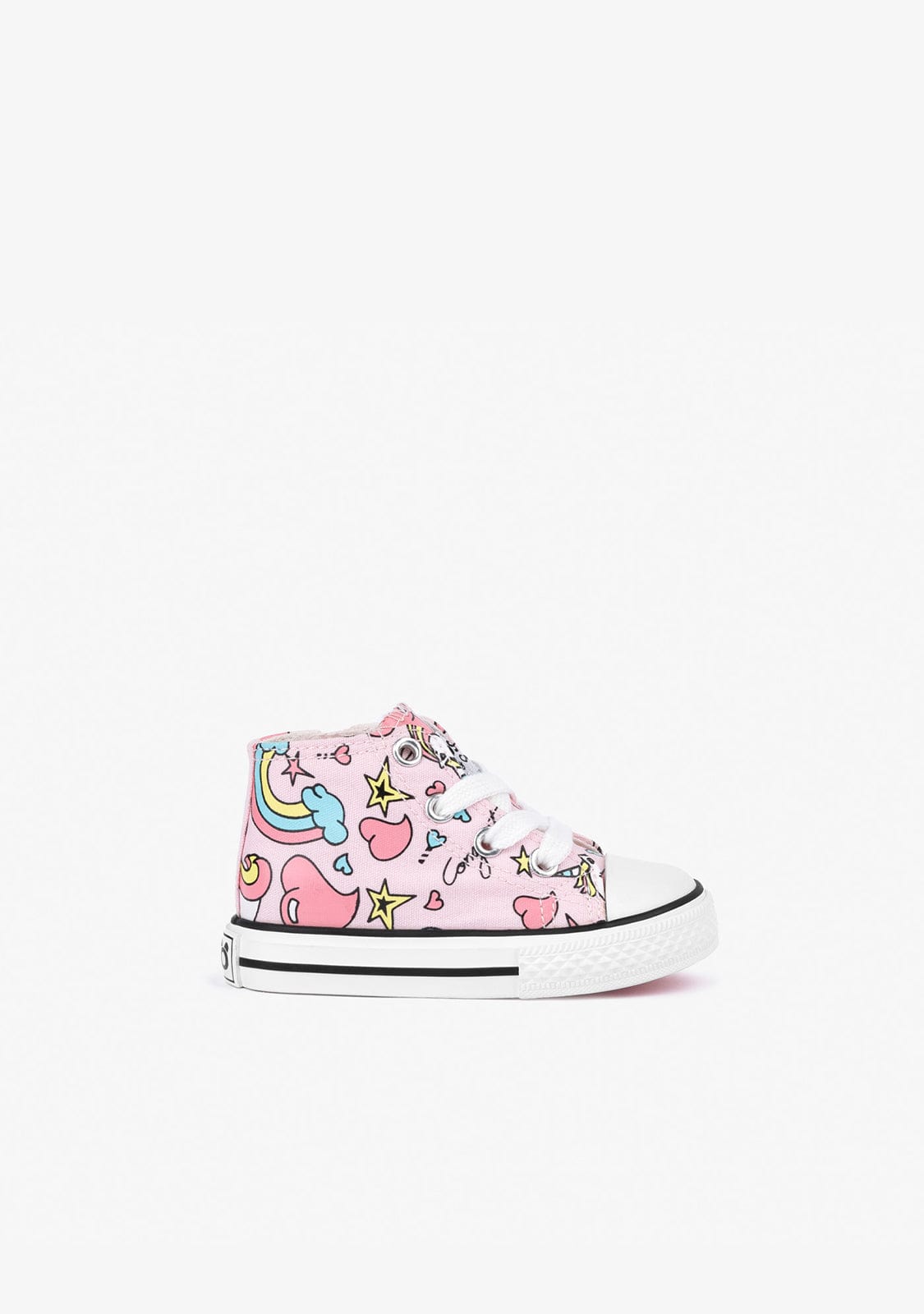 OSITO Shoes Baby's Pink Unicorn Hi-Top Sneakers