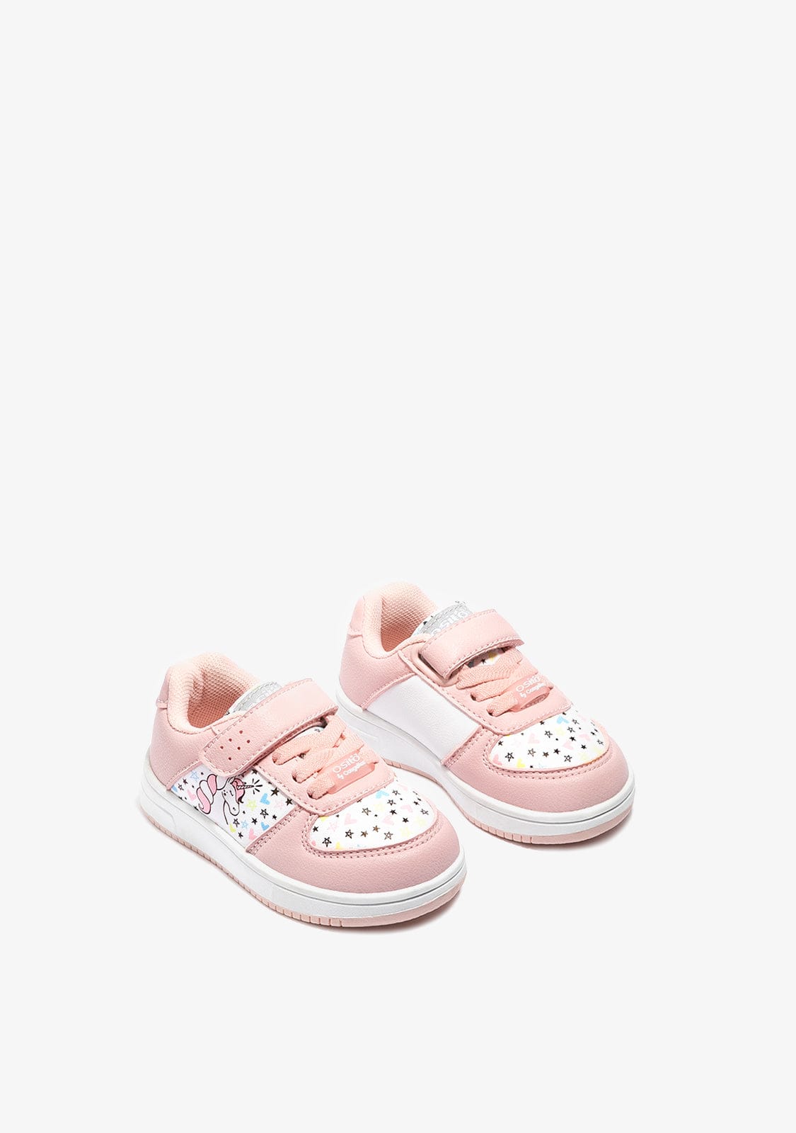 OSITO Shoes Baby's Pink Unicorn Sneakers Napa