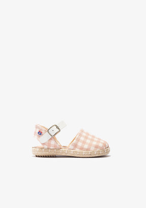 OSITO Shoes Baby's Pink Vichy Espadrilles