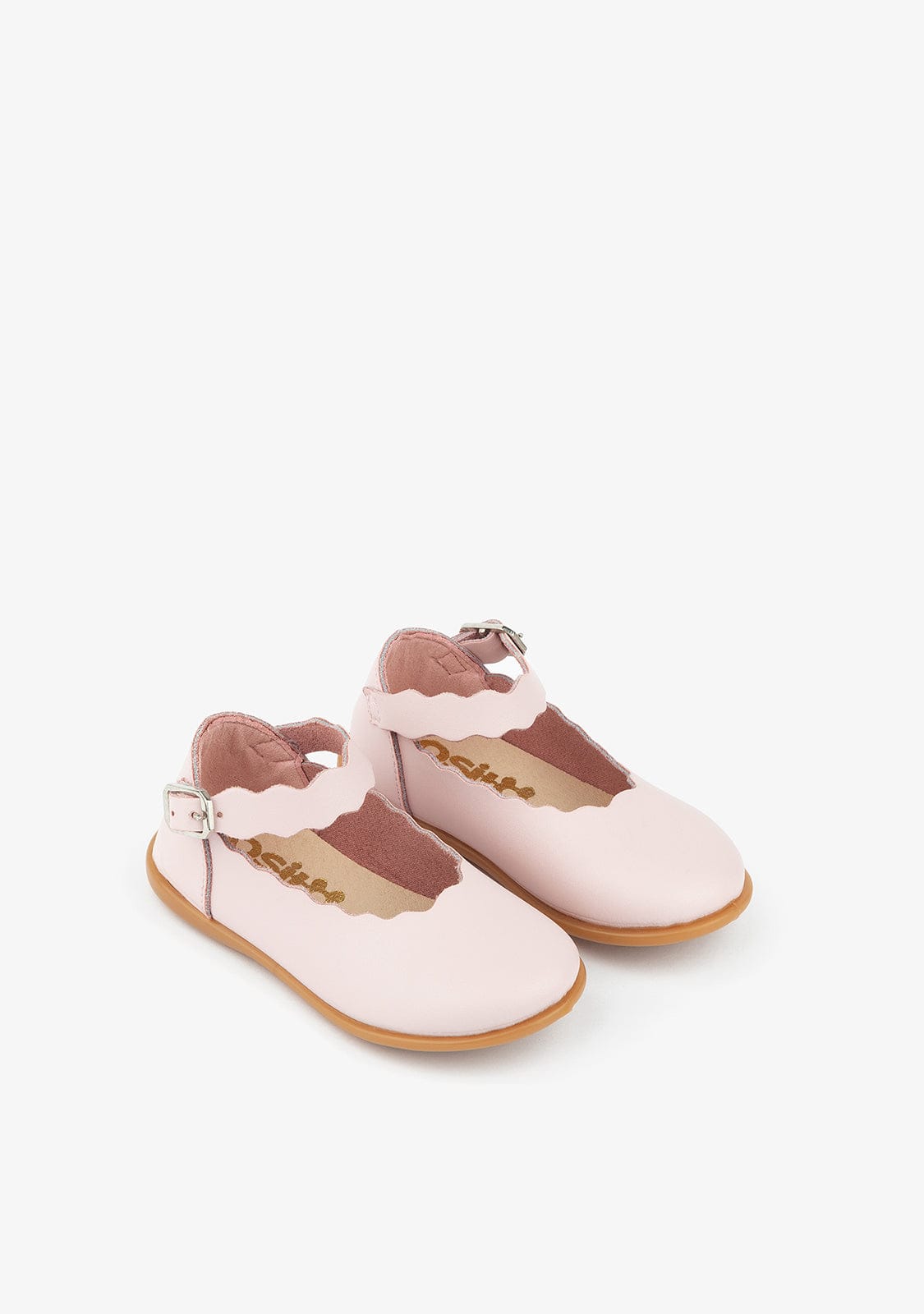 OSITO Shoes Baby's Pink Waves Washable Leather Mary Janes