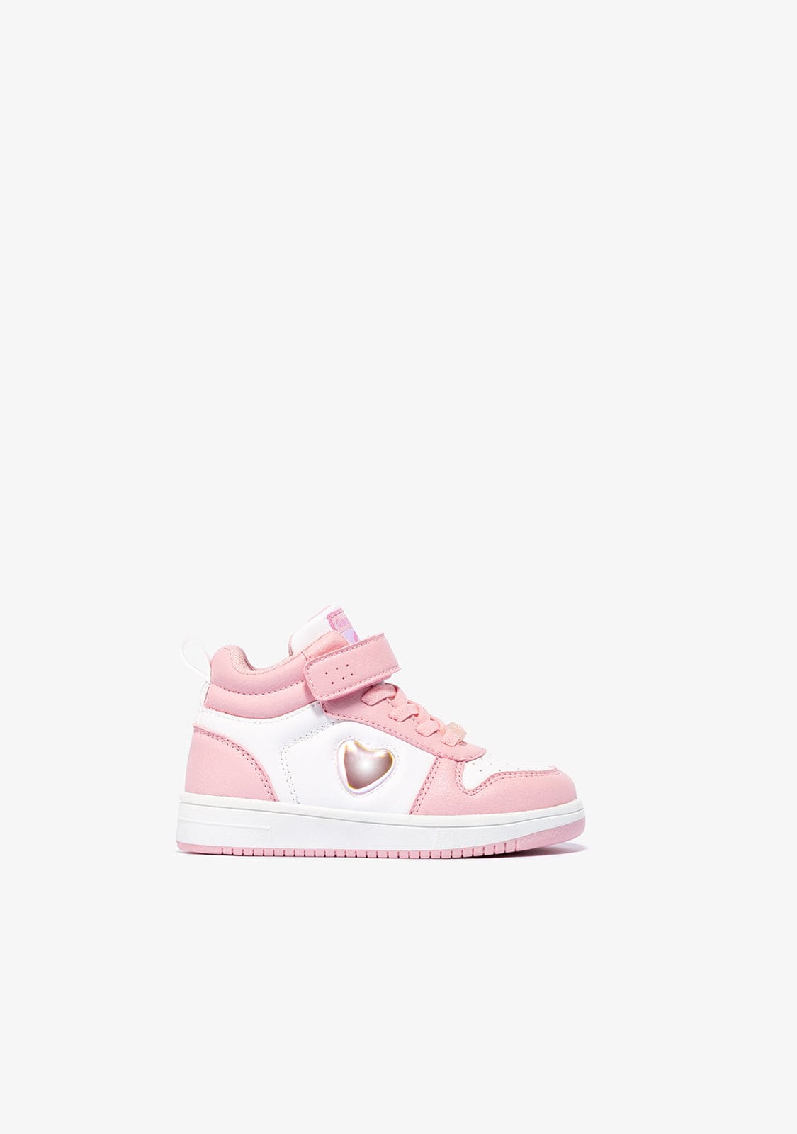 OSITO Shoes Baby's Pink / White With Lights Hi-Top Sneakers