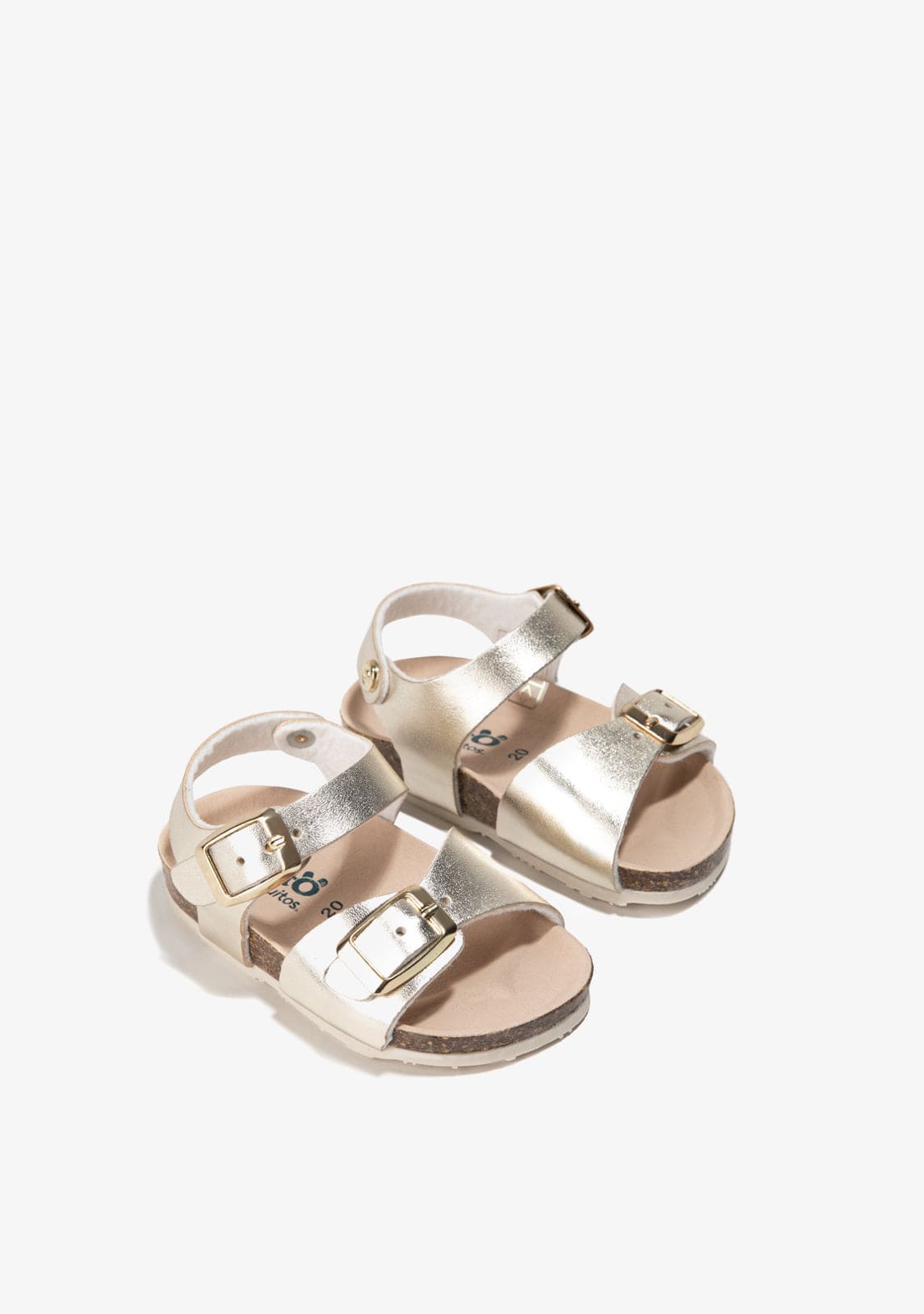 OSITO Shoes Baby's Platinum Bio Sandals Metallized