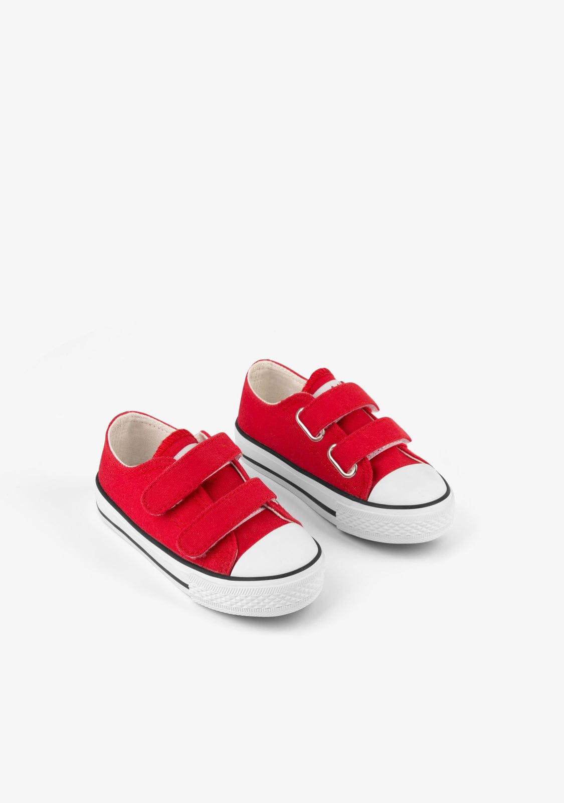 OSITO Shoes Baby's Red Basic Sneakers Canvas