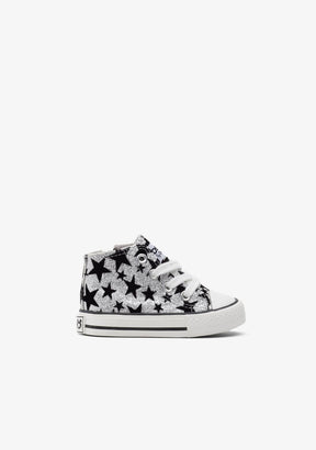 OSITO Shoes Baby's Silver Glitter Stars Boots