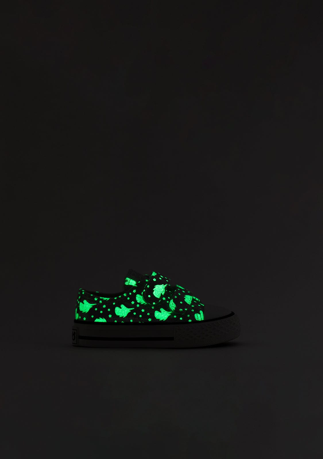 OSITO Shoes Baby's Silver Glows in the Dark Sneakers Canvas