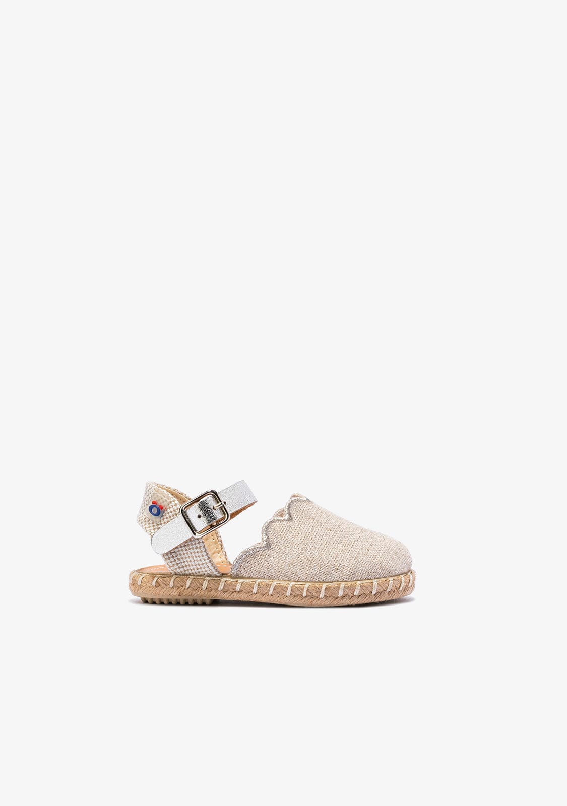 OSITO Shoes Baby's Silver Metallized Espadrilles