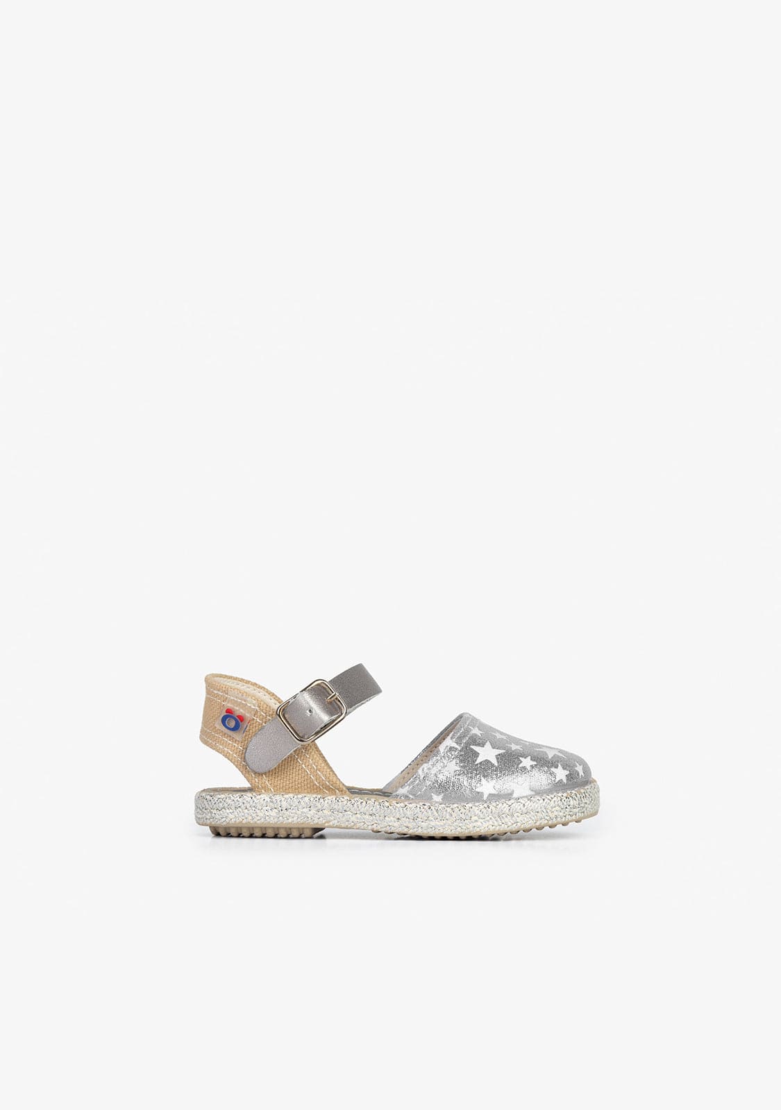 OSITO Shoes Baby's Star Silver Glow Espadrilles