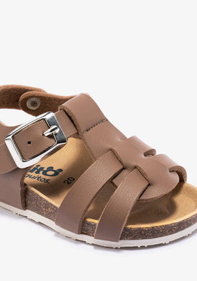 OSITO Shoes Baby's Taupe Bio Buckle Sandals