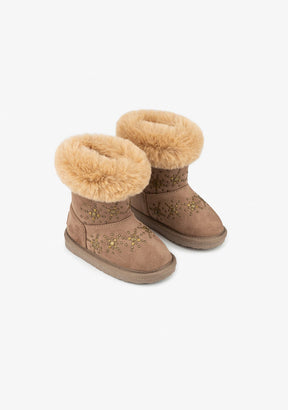 OSITO Shoes Baby's Taupe Snow Australian Boots