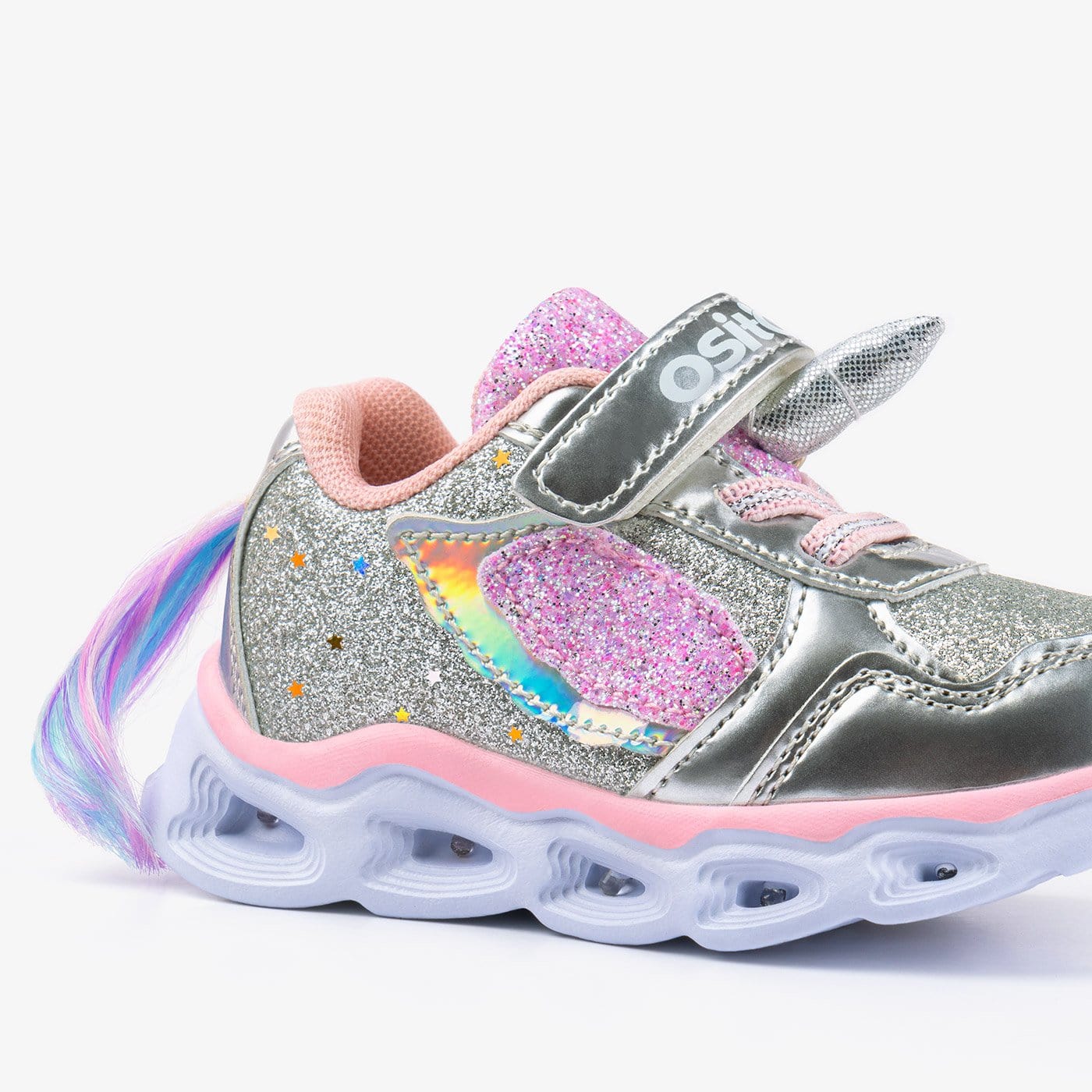 OSITO Shoes Baby's Unicorn Sneakers with Lights