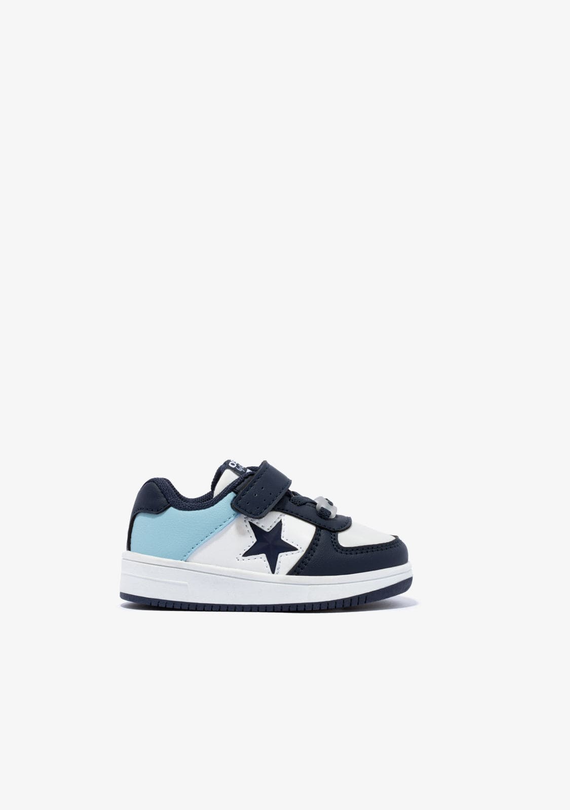 OSITO Shoes Baby's White Blue With Lights Star Sneakers