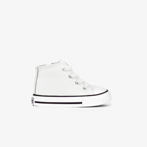 OSITO Shoes Baby's White Napa Hi-Top Sneakers