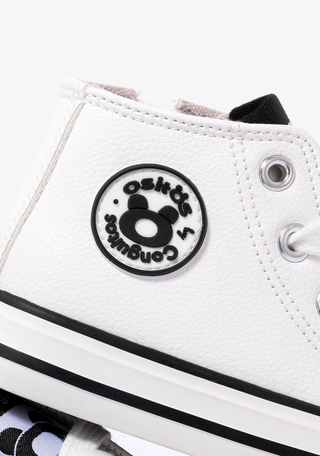 OSITO Shoes Baby's White Napa Hi-Top Sneakers