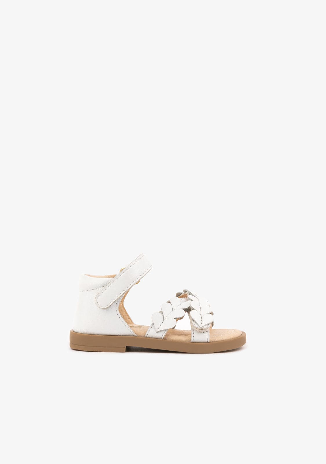 OSITO Shoes Baby's White Sandals Napa
