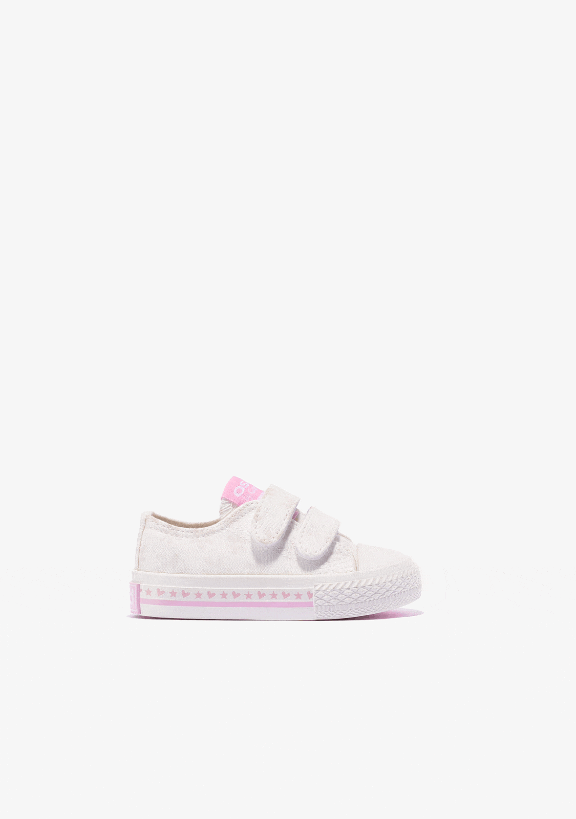 OSITO Shoes Baby's White Solar Sneakers Canvas