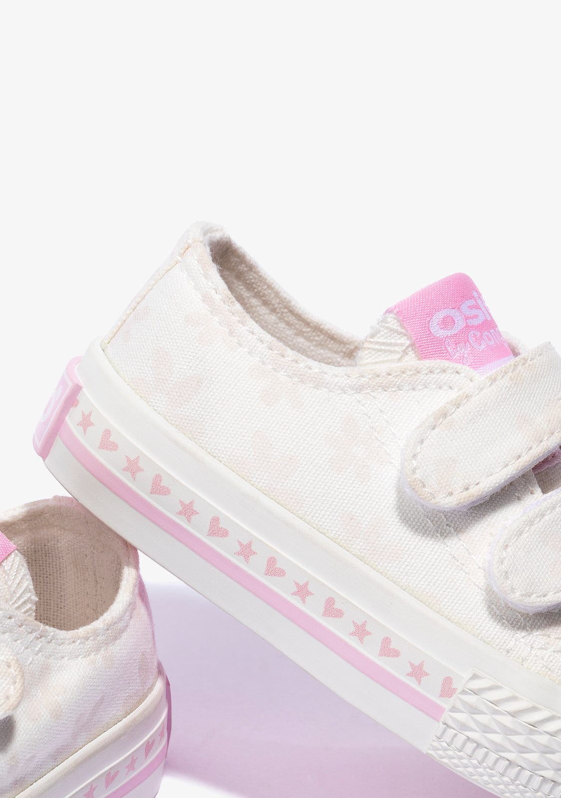 OSITO Shoes Baby's White Solar Sneakers Canvas