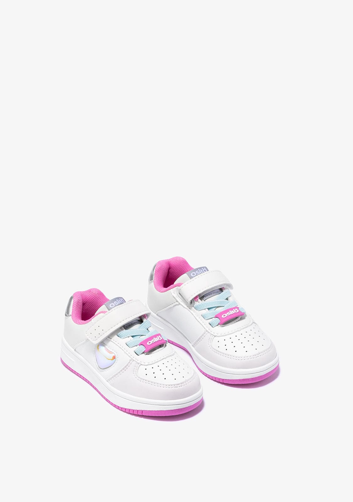 OSITO Shoes Baby's White Solar With Lights Sneakers