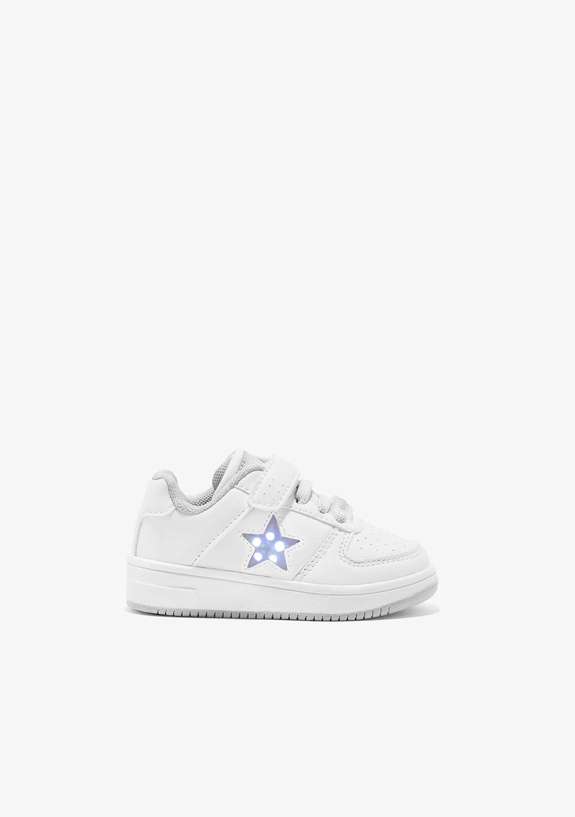OSITO Shoes Baby's White Star With Lights Sneakers