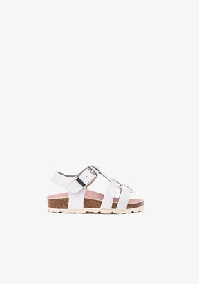 OSITO Shoes Baby's White Strappy Bio Sandals