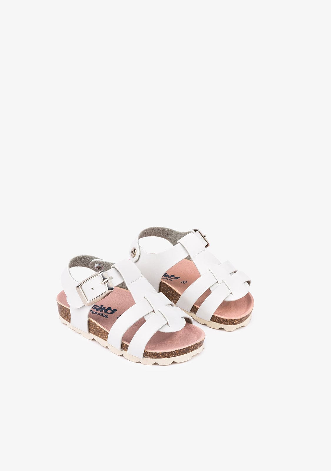 OSITO Shoes Baby's White Strappy Bio Sandals