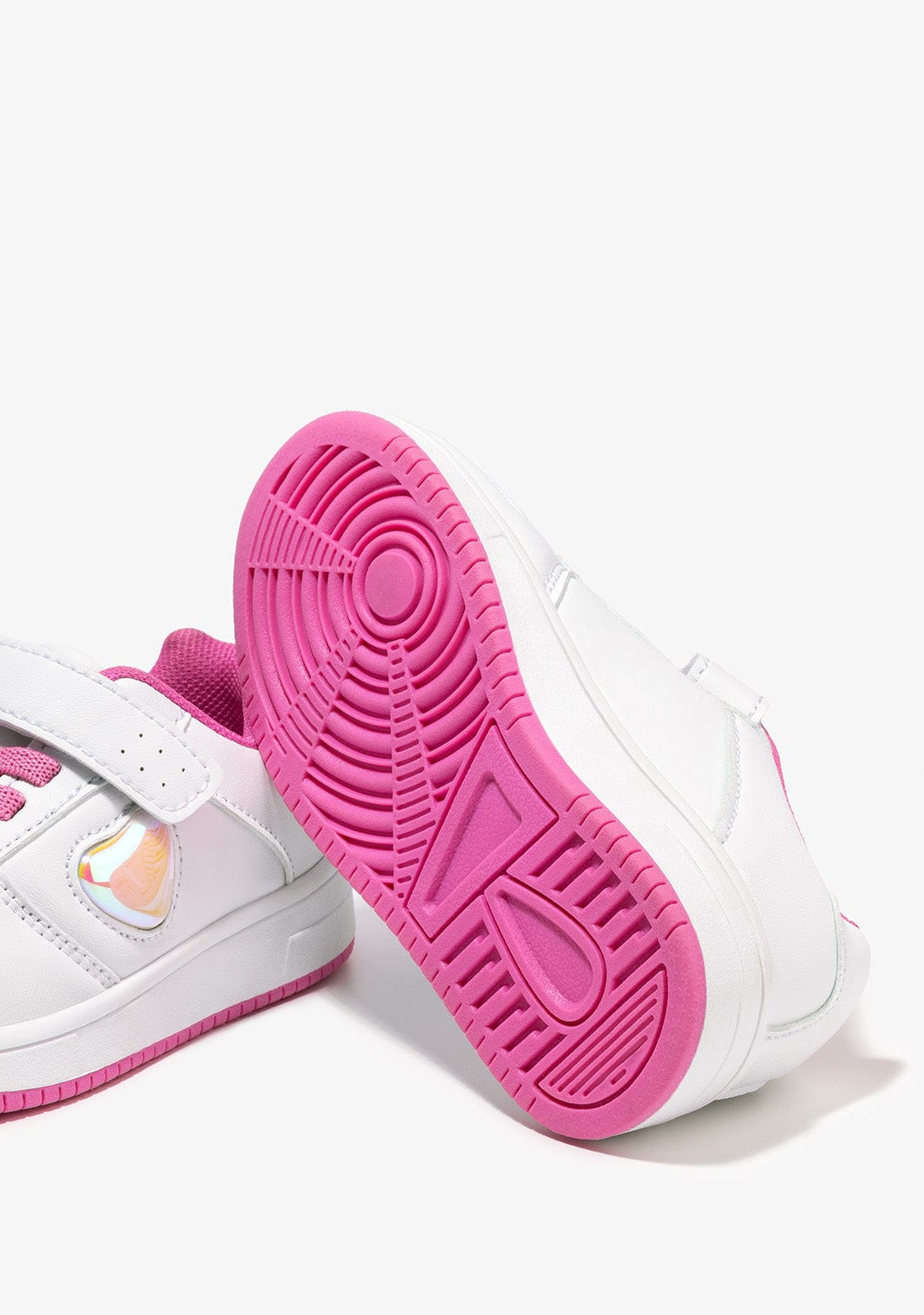 OSITO Shoes Baby's White With Lights Heart Sneakers