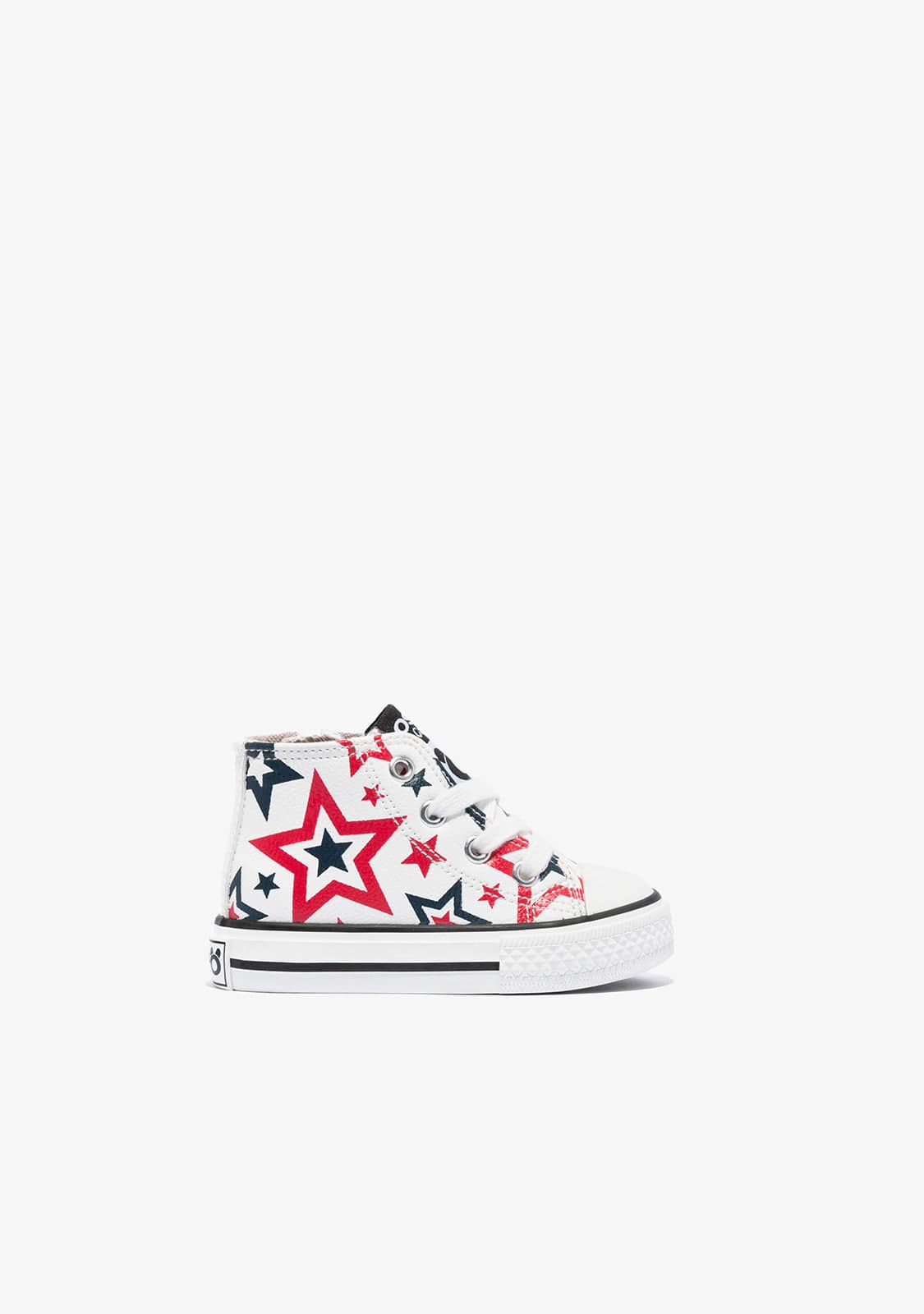 OSITO Shoes Baby Stars High-Top Sneakers White Napa
