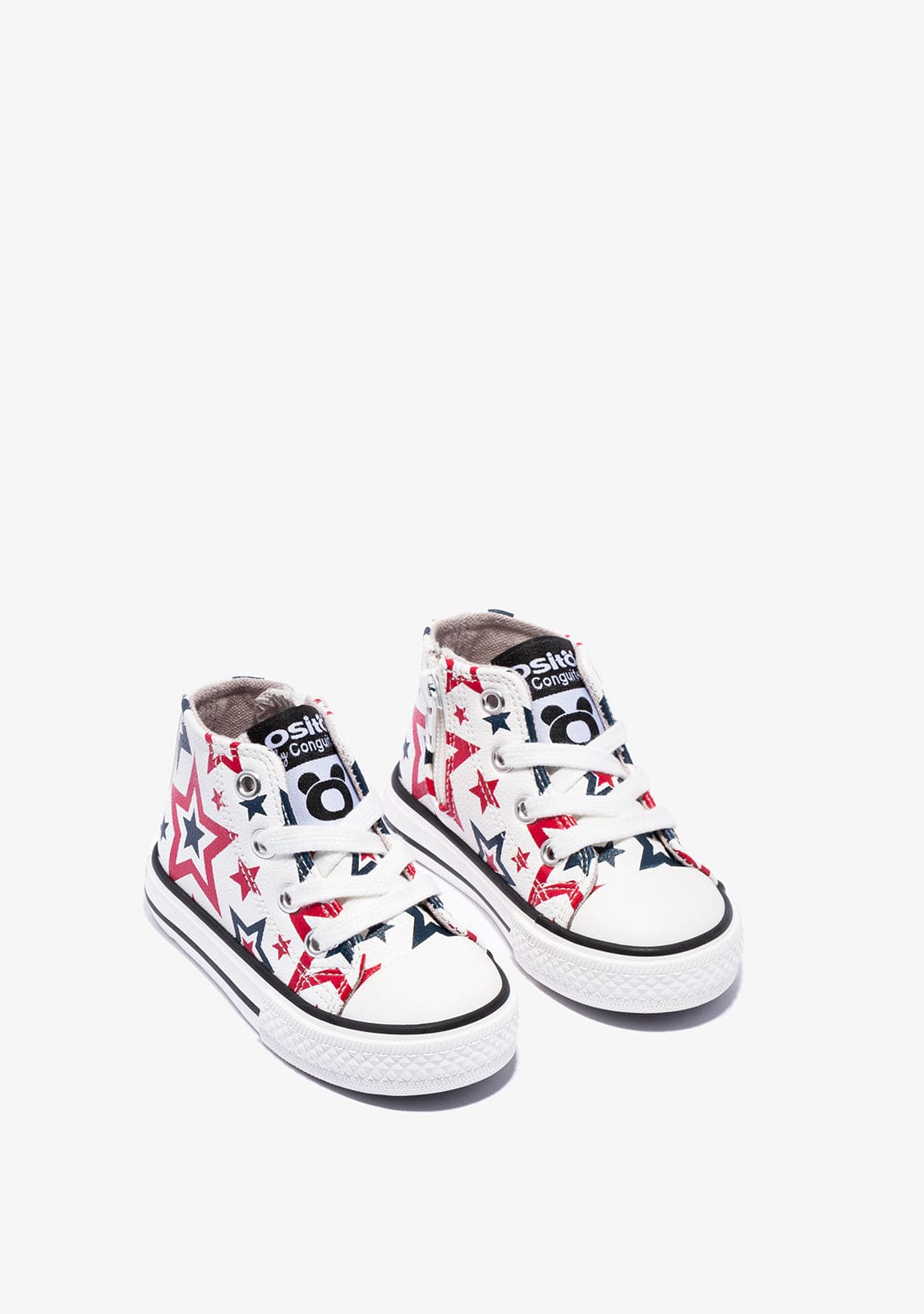 OSITO Shoes Baby Stars High-Top Sneakers White Napa