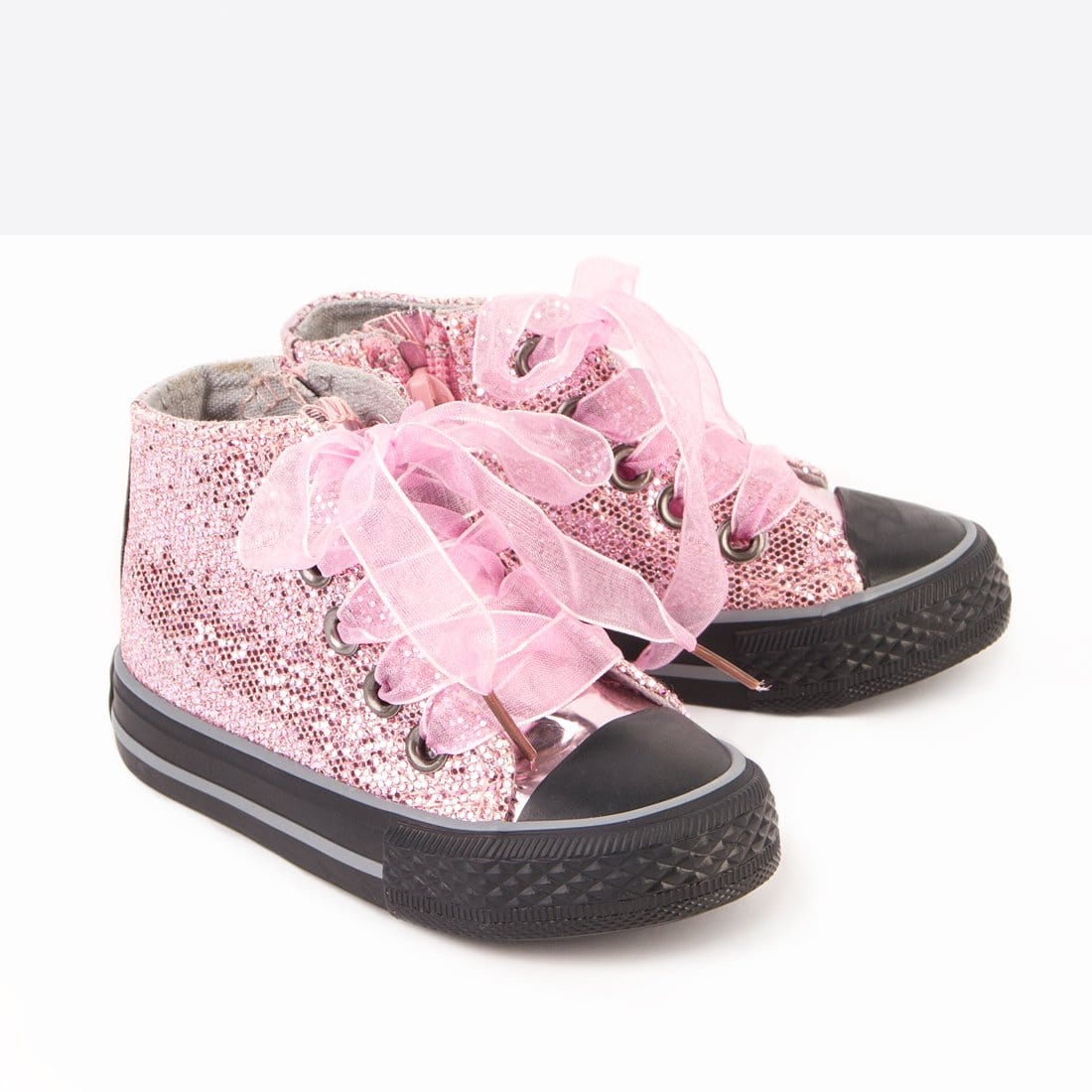 OSITO Shoes Botines de Bebé Glitter Rosa