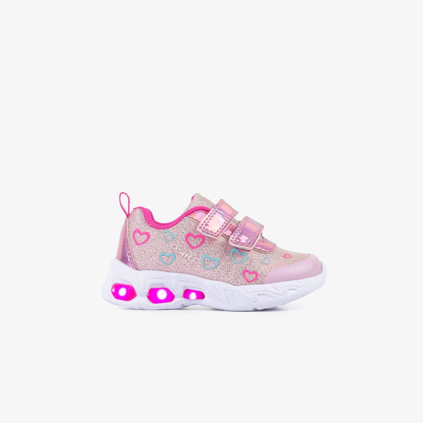 OSITO Shoes NO Baby's Pink Sneakers with Lights