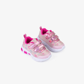 OSITO Shoes NO Baby's Pink Sneakers with Lights