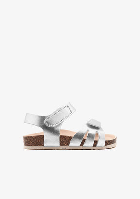 OSITO TIRAS Baby´s Silver Bio Straps Sandals