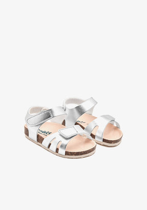 OSITO TIRAS Baby´s Silver Bio Straps Sandals