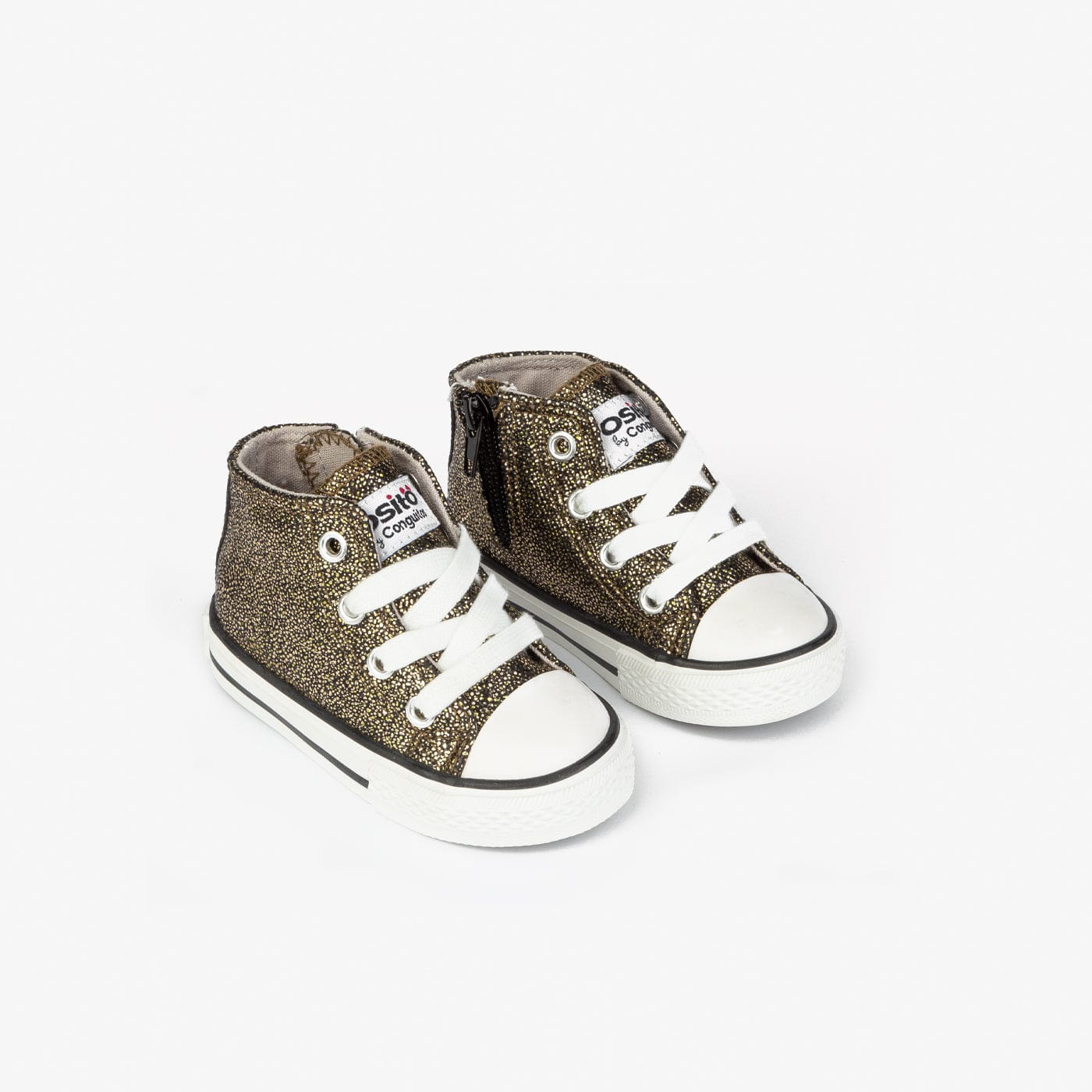 OSITO ZAPATOS Baby's Bronze Space Hi-Top Sneakers