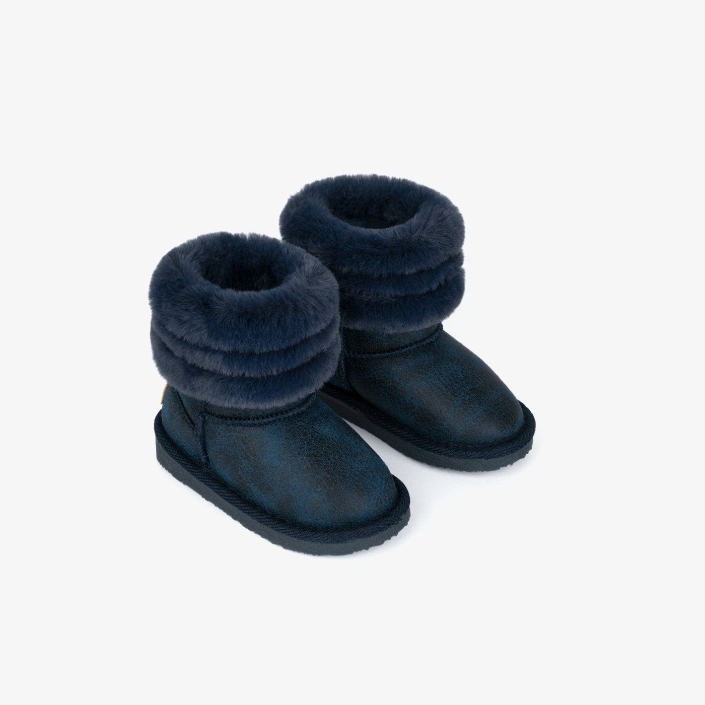 OSITO ZAPATOS Baby's Navy Fur Australian Boots