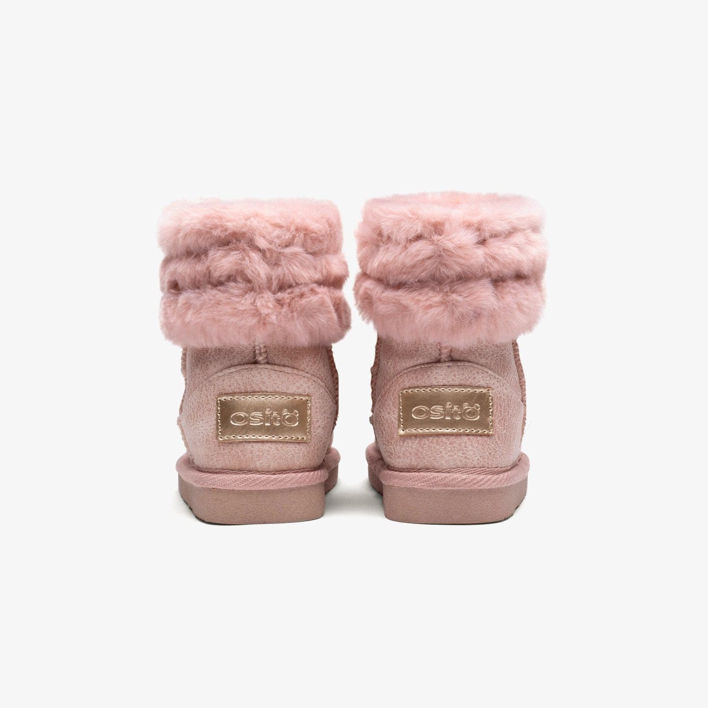 OSITO ZAPATOS Baby's Pink Fur Australian Boots