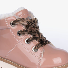 OSITO ZAPATOS Baby's Pink Patent Leather Boots