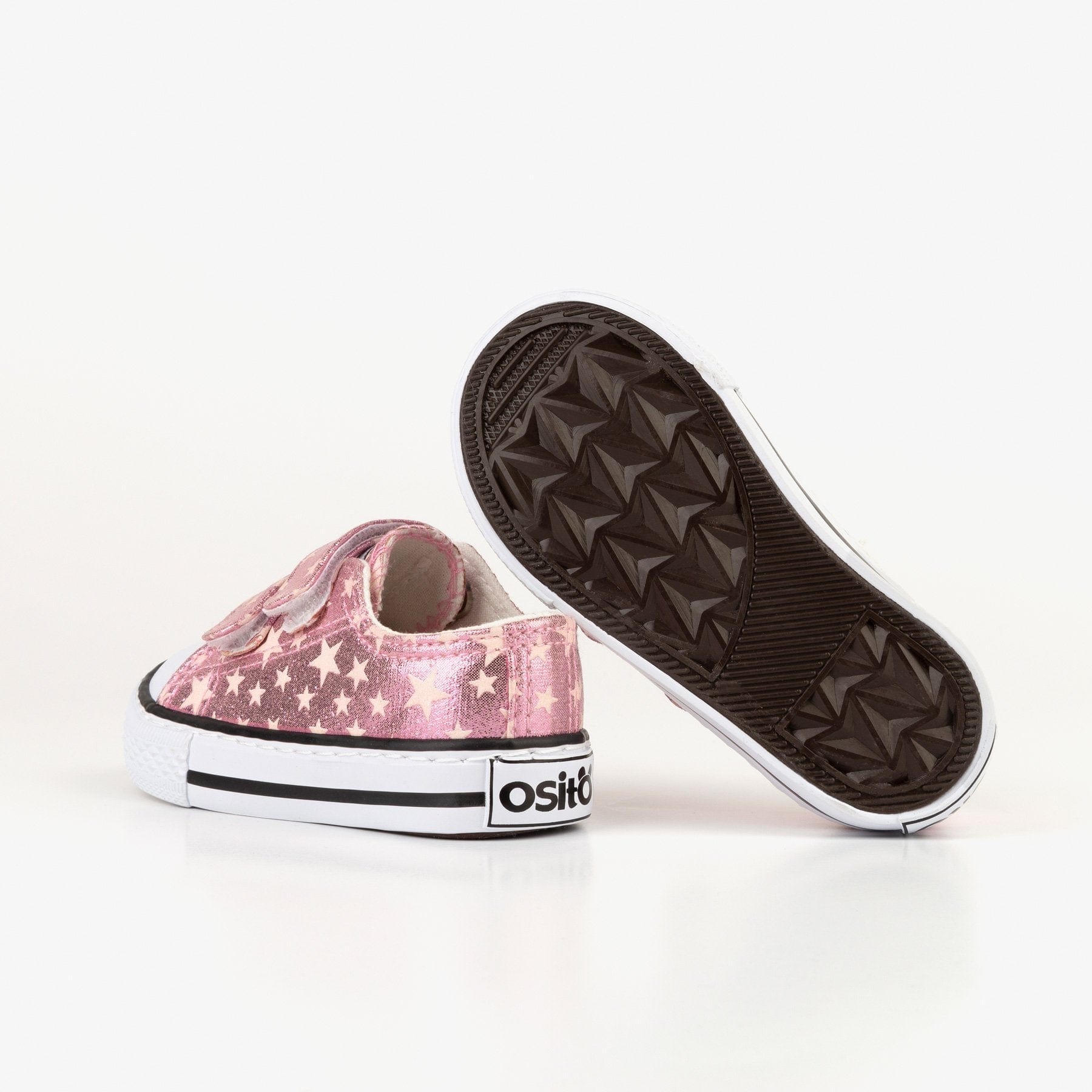 OSITO ZAPATOS Baby's Pink Stars Sneakers