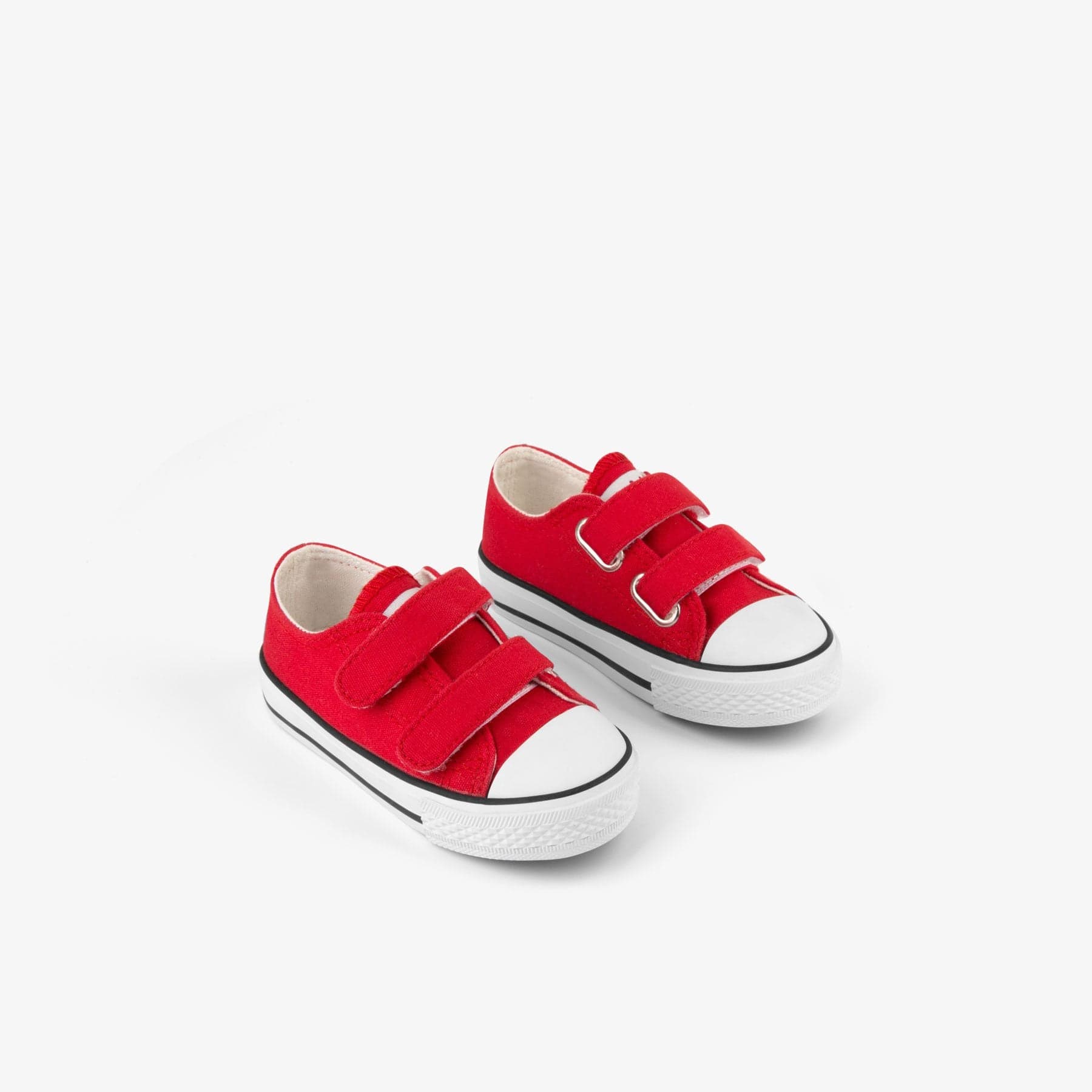 OSITO ZAPATOS Baby's Red Canvas Sneakers